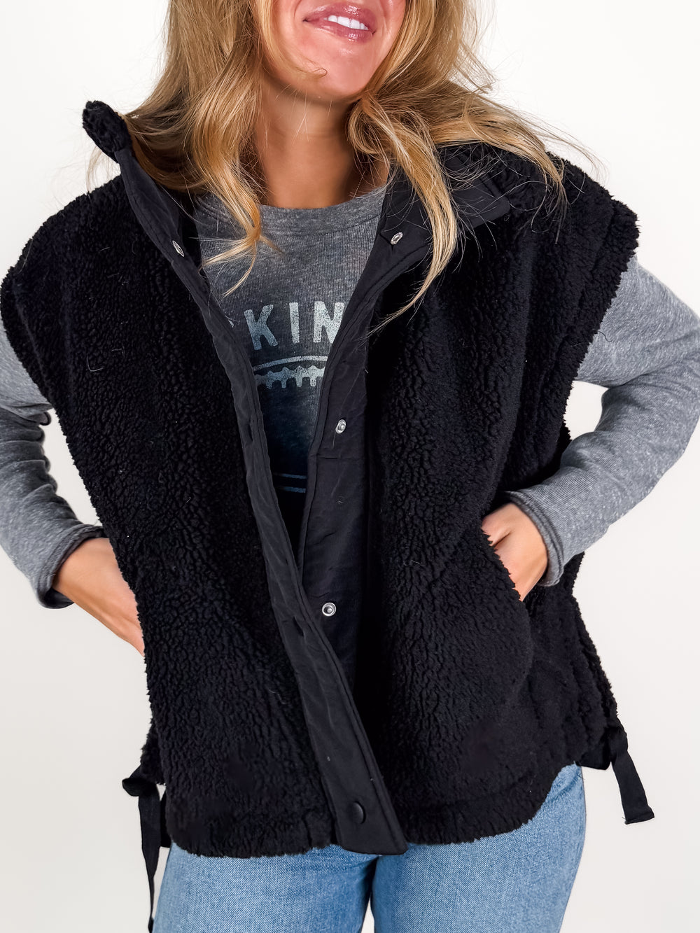 Passed A Stranger Sherpa Vest Jacket