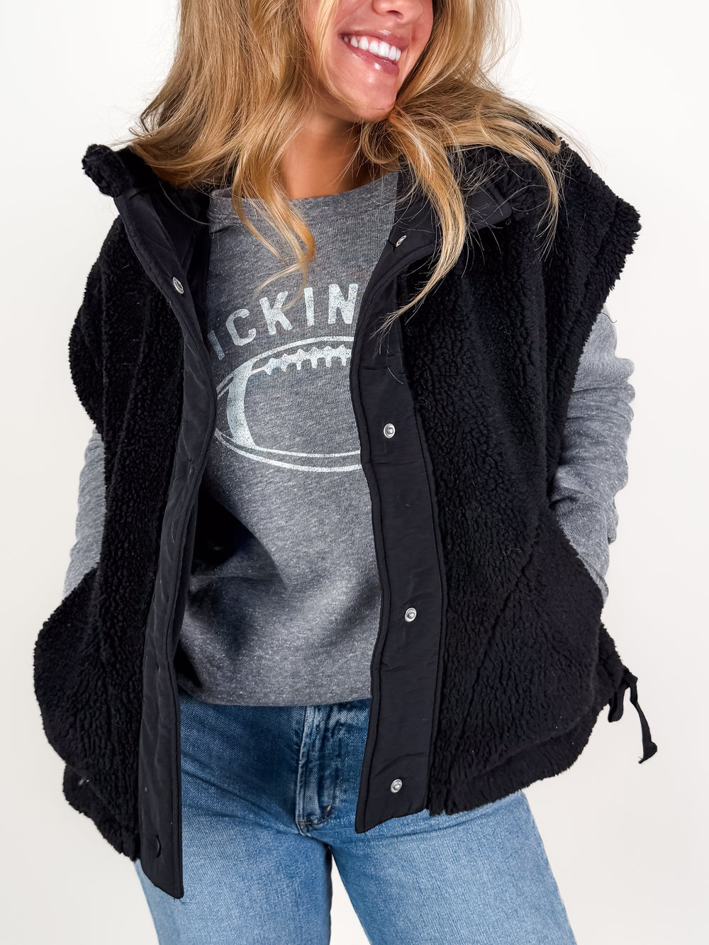 Passed A Stranger Sherpa Vest Jacket