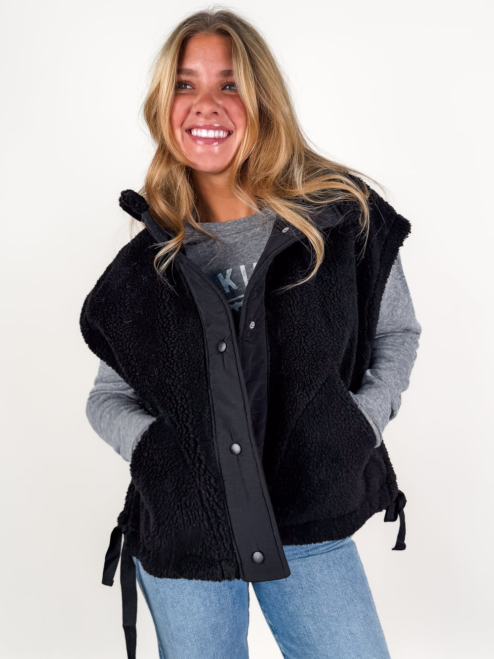 Passed A Stranger Sherpa Vest Jacket