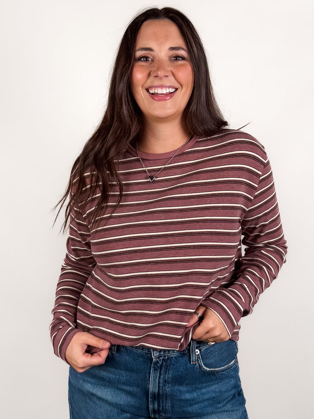 Half A Mile From Home Striped Shirt