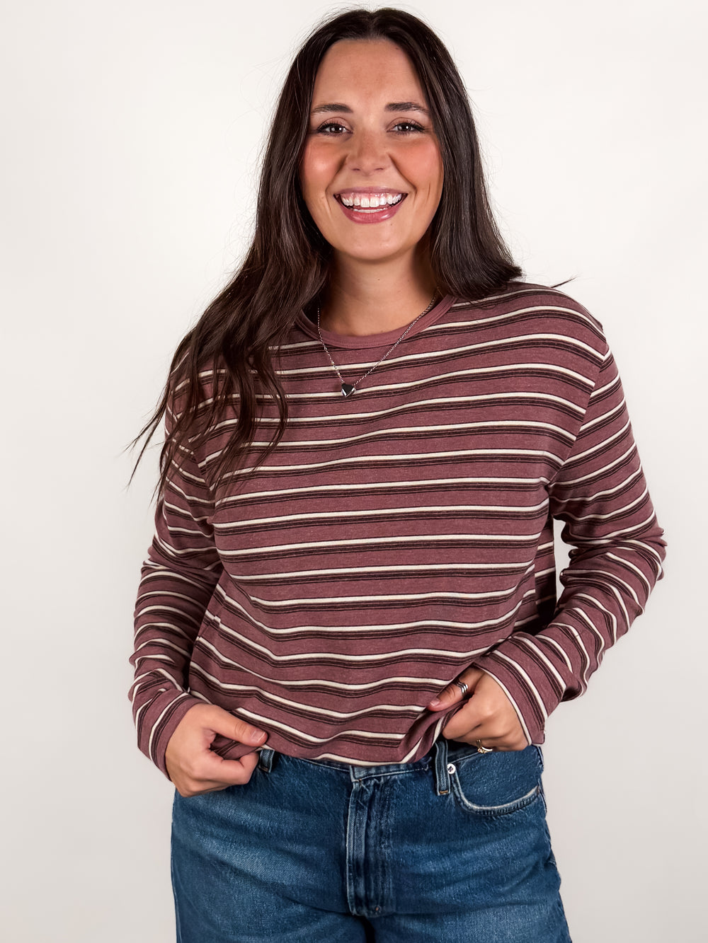 Half A Mile From Home Striped Shirt