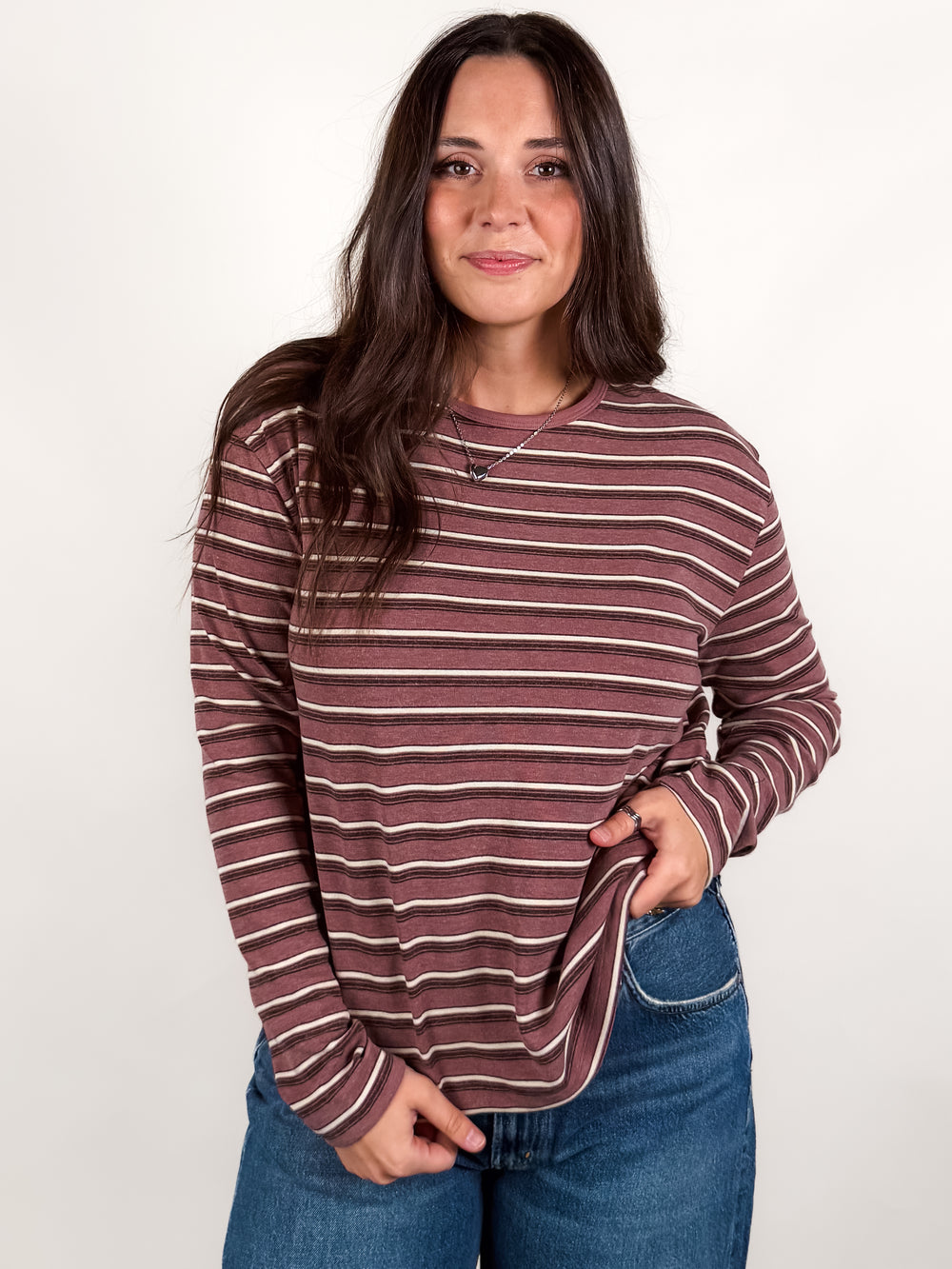 Half A Mile From Home Striped Shirt