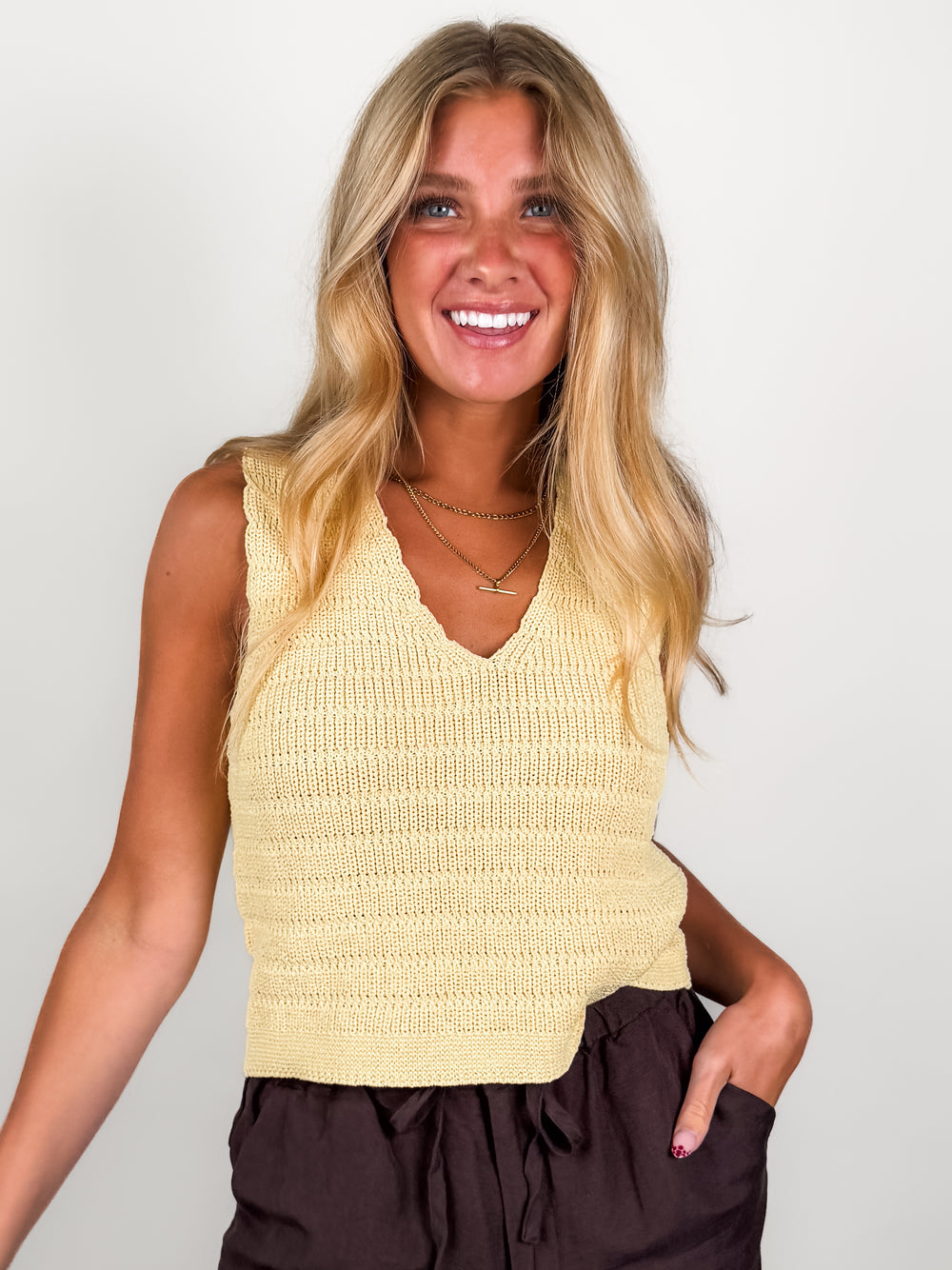 Pineapple Sweater Tank
