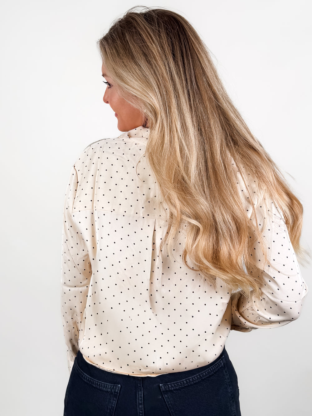 More Than Enough Mini Polka Dot Shirt