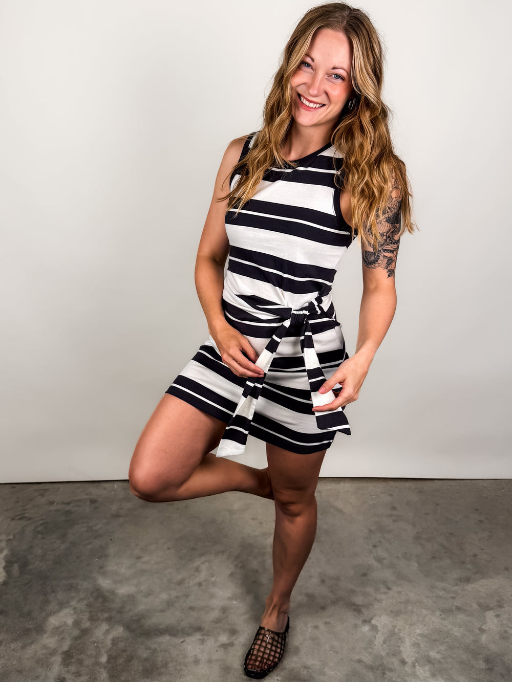 Mattie Striped Mini Dress