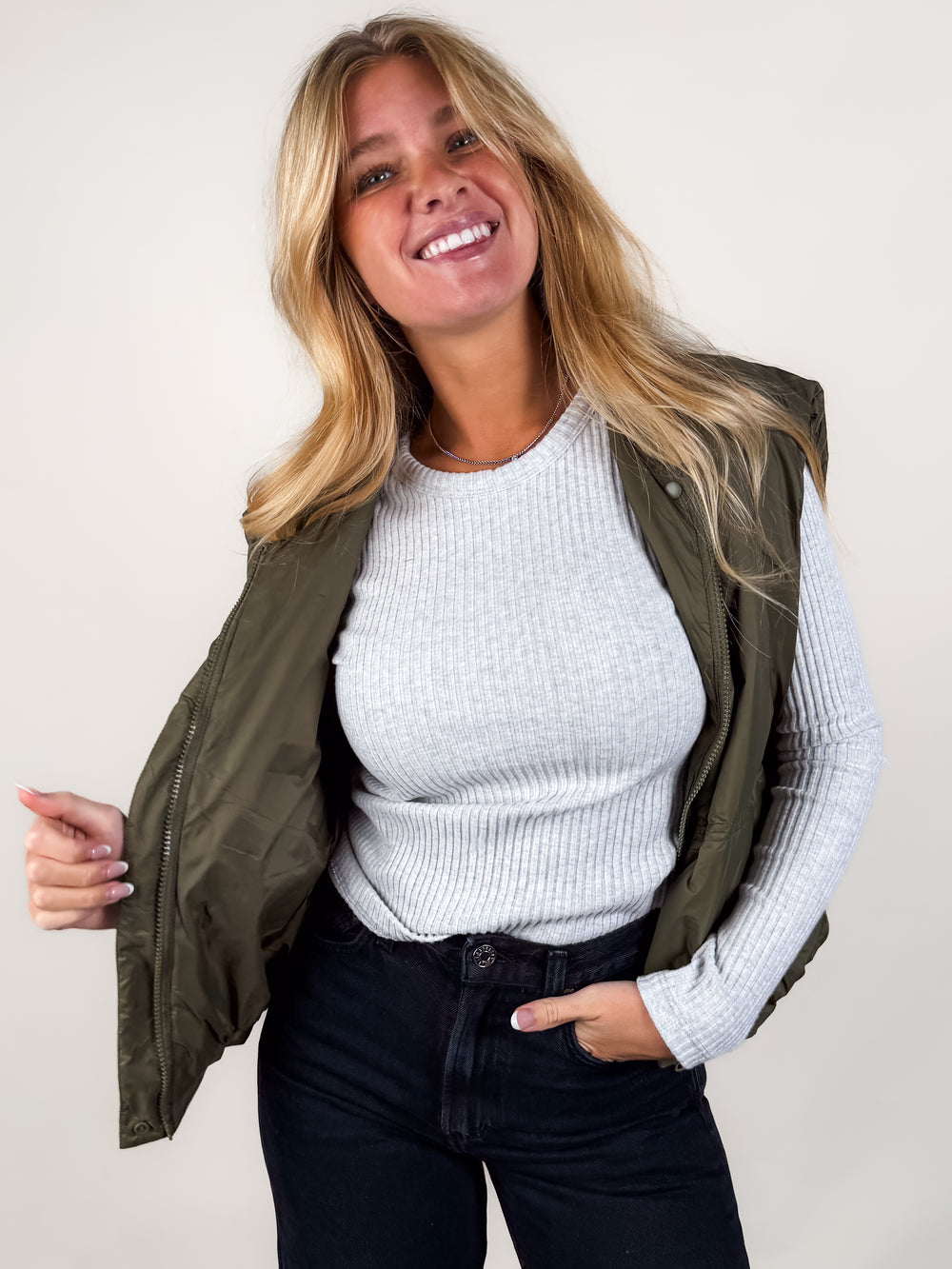 Catarina Nylon Puffer Vest