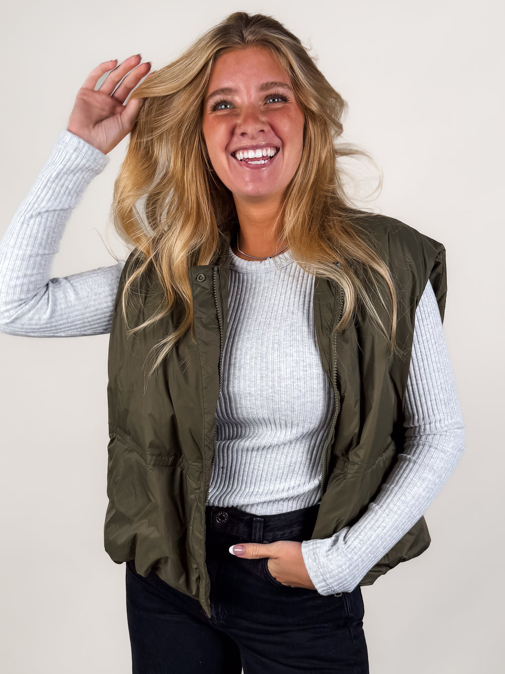 Catarina Nylon Puffer Vest