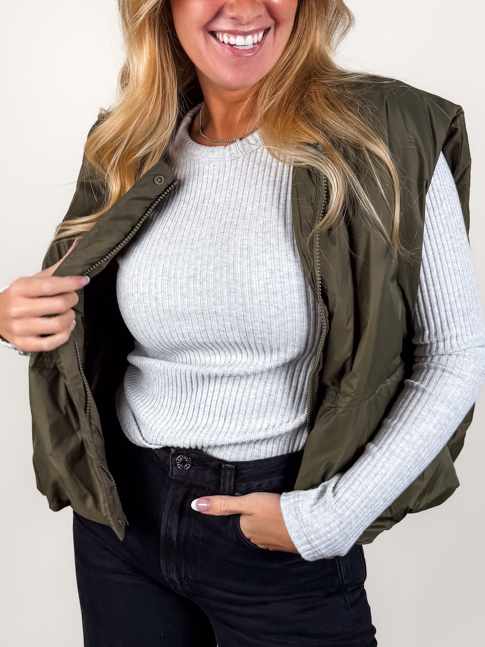 Catarina Nylon Puffer Vest