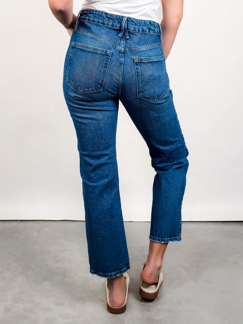 Good Vintage Straight Ankle Jeans