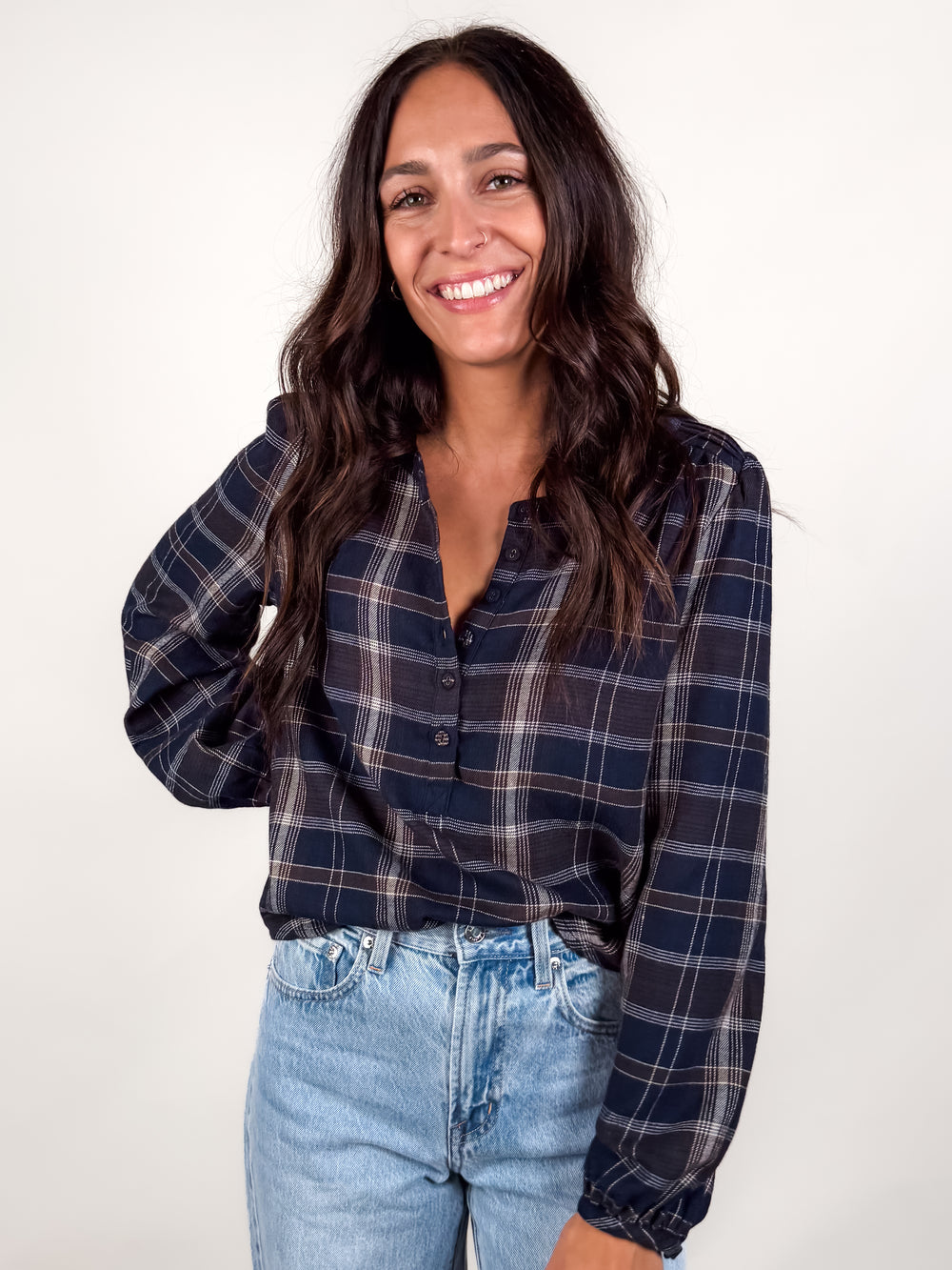 Autumn Plaid Button Up