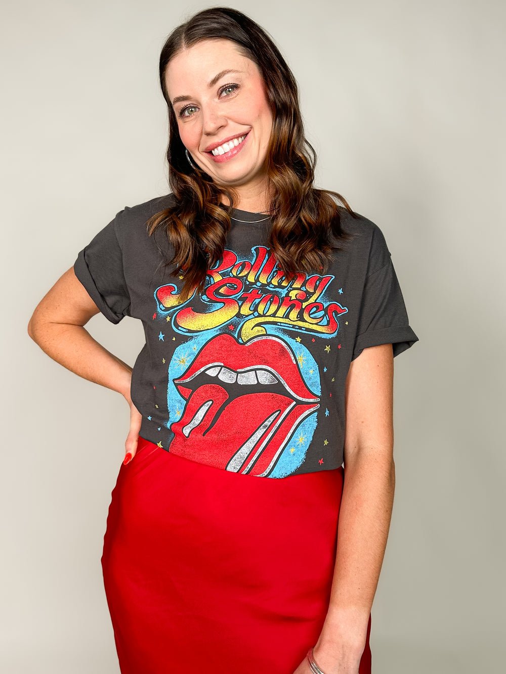 Rolling Stones 1972 Tour Boyfriend Tee