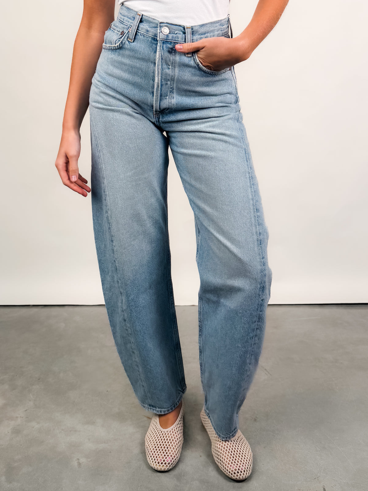Luna Pieced Jean In Addition — Out of Town Clothing