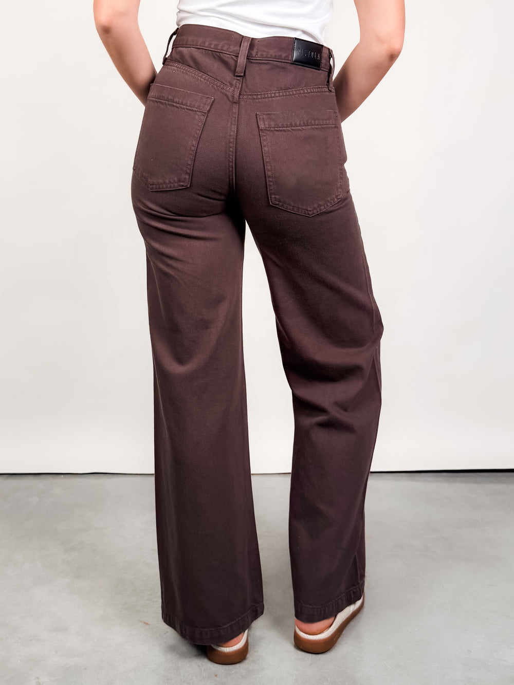 Jadyn Wide Leg Jeans in Bruna