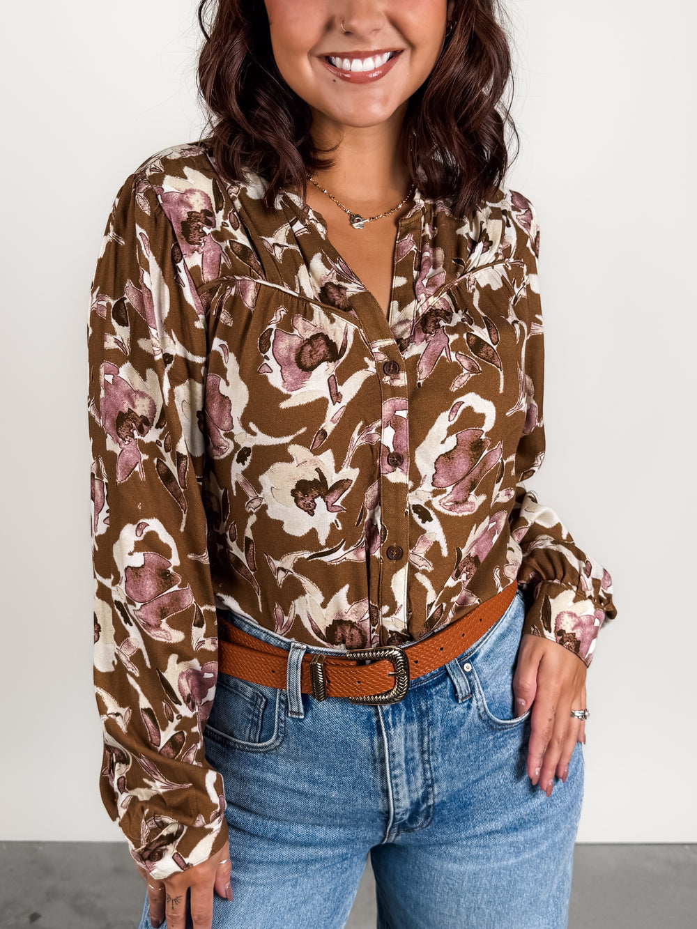 Isley Shirred Yoke Shirt