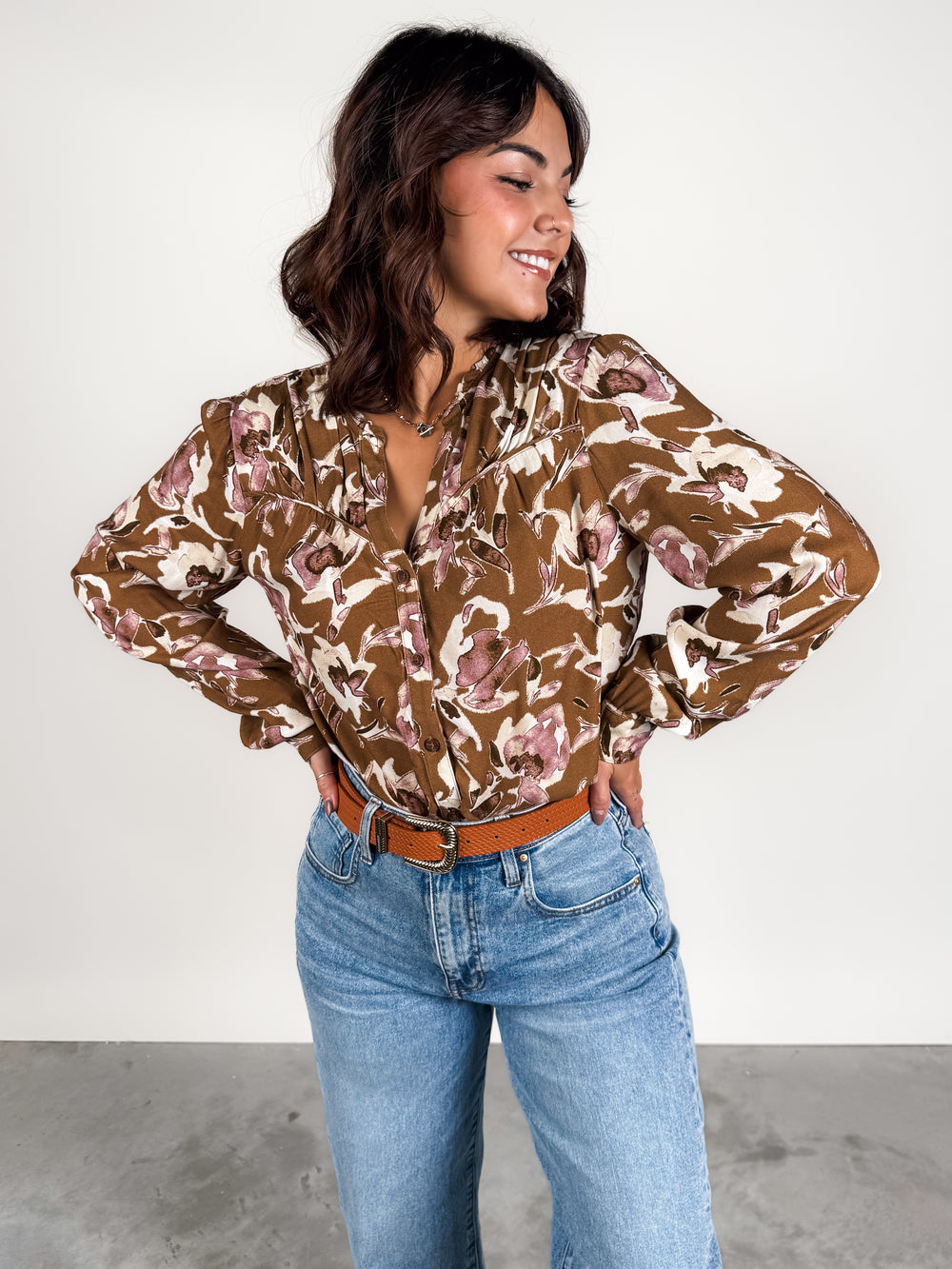 Isley Shirred Yoke Shirt