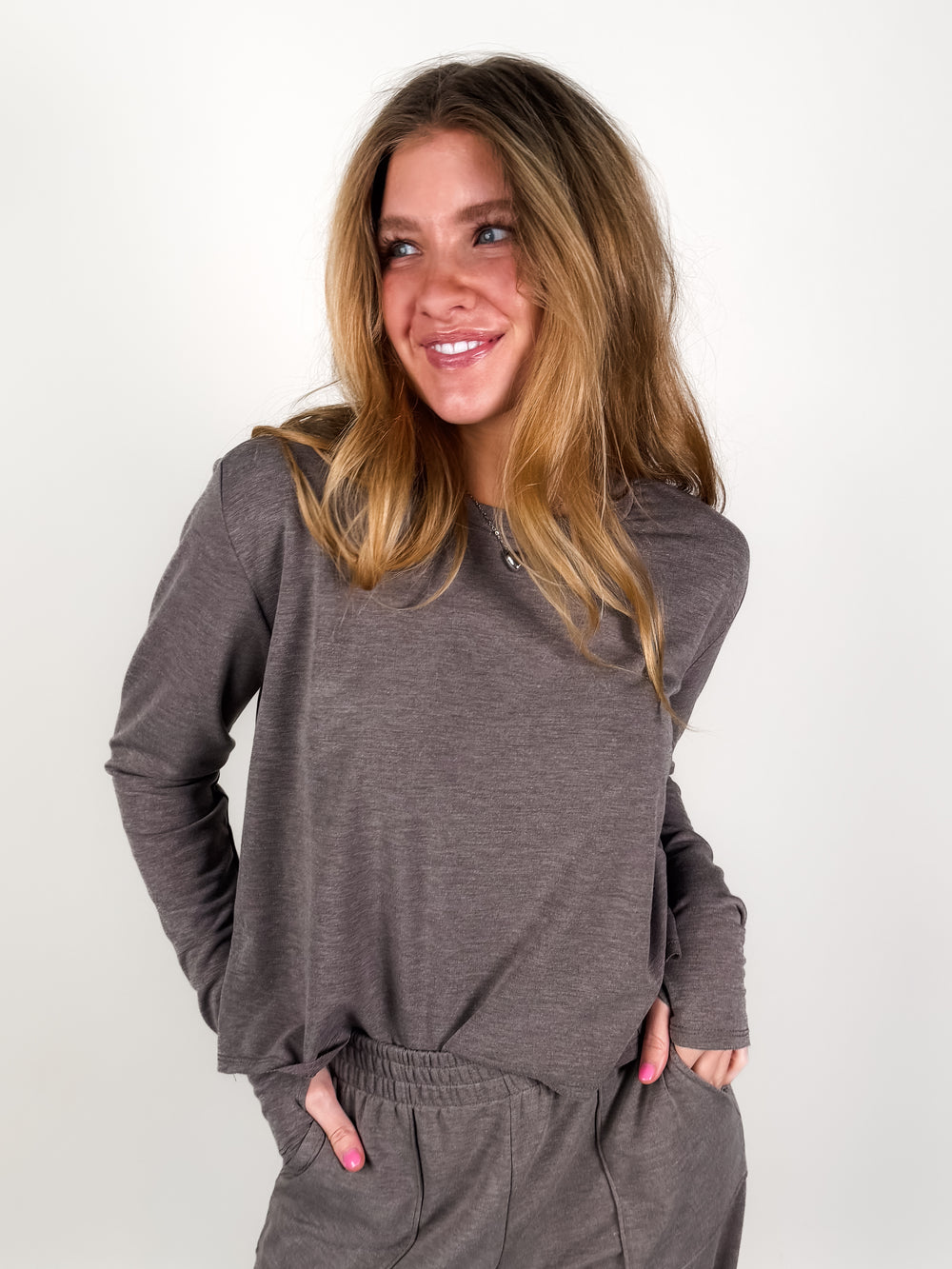 Move Along Crop Sweatshirt