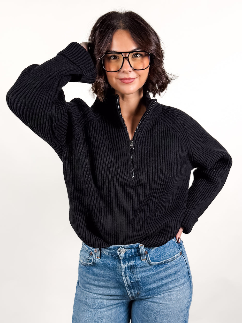 Debbie Half Zip Sweater