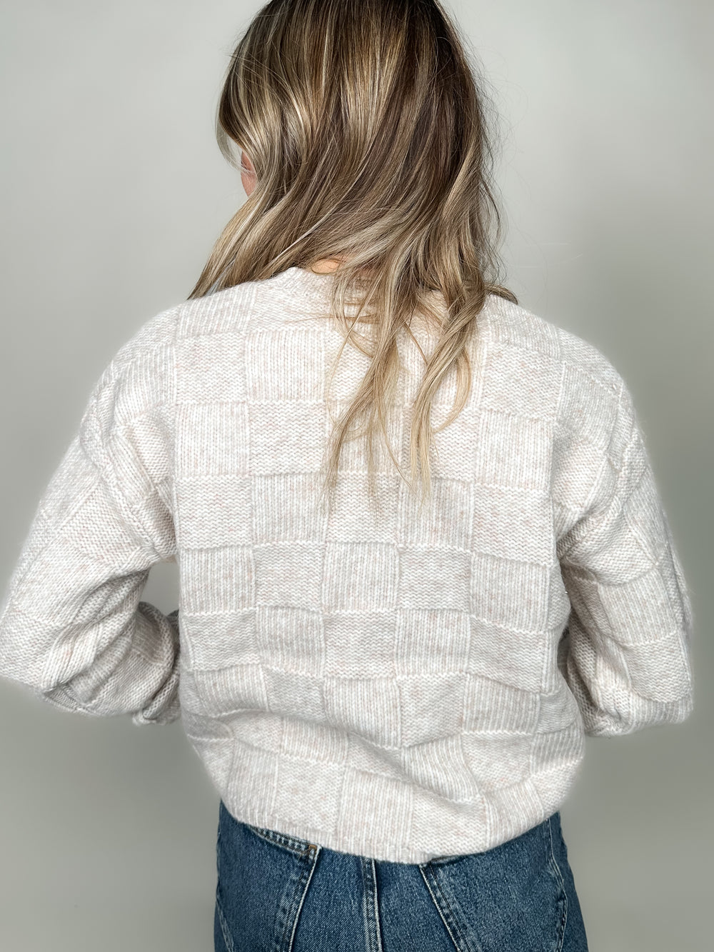 Delilah Check Sweater