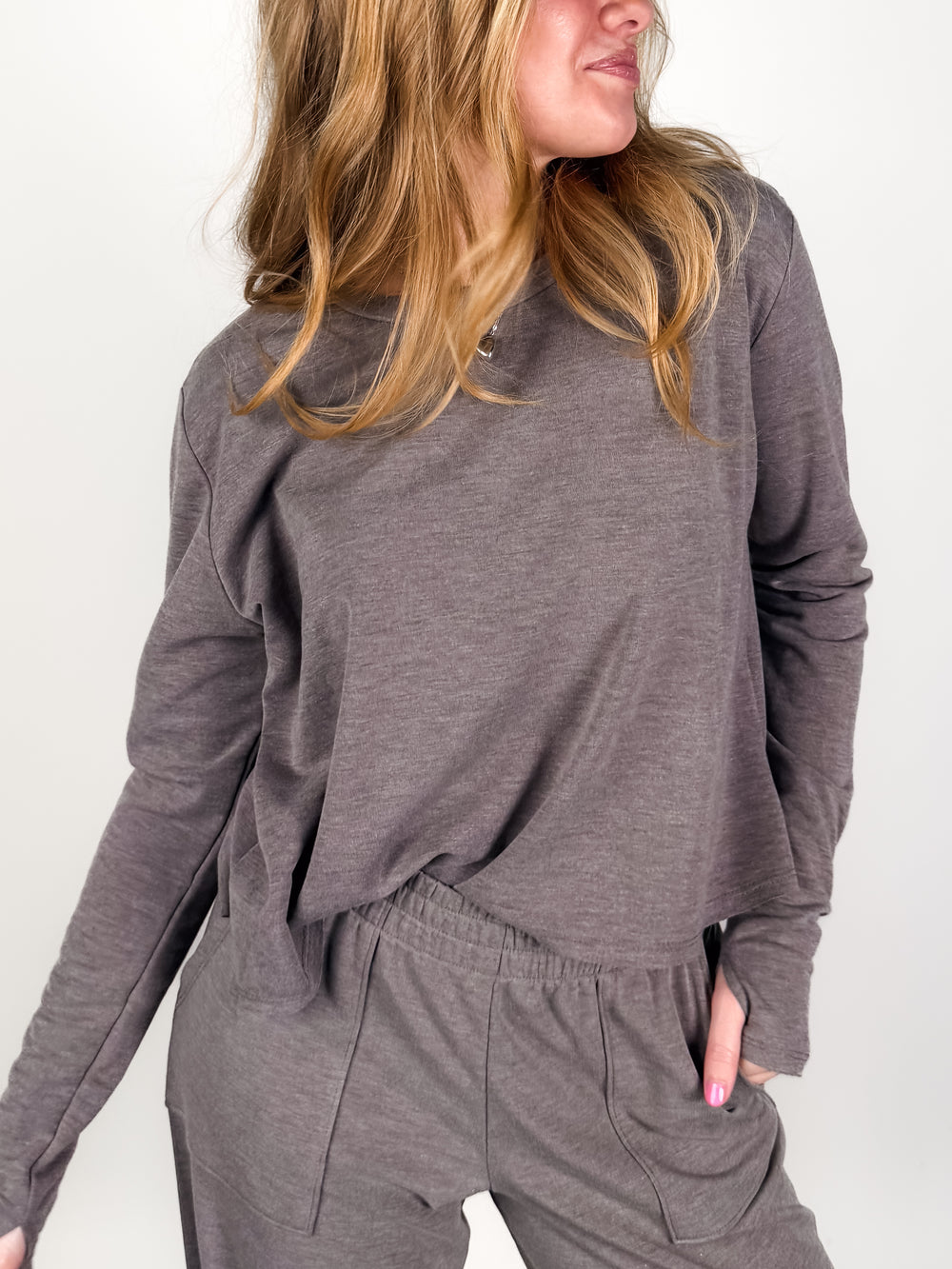 Move Along Crop Sweatshirt