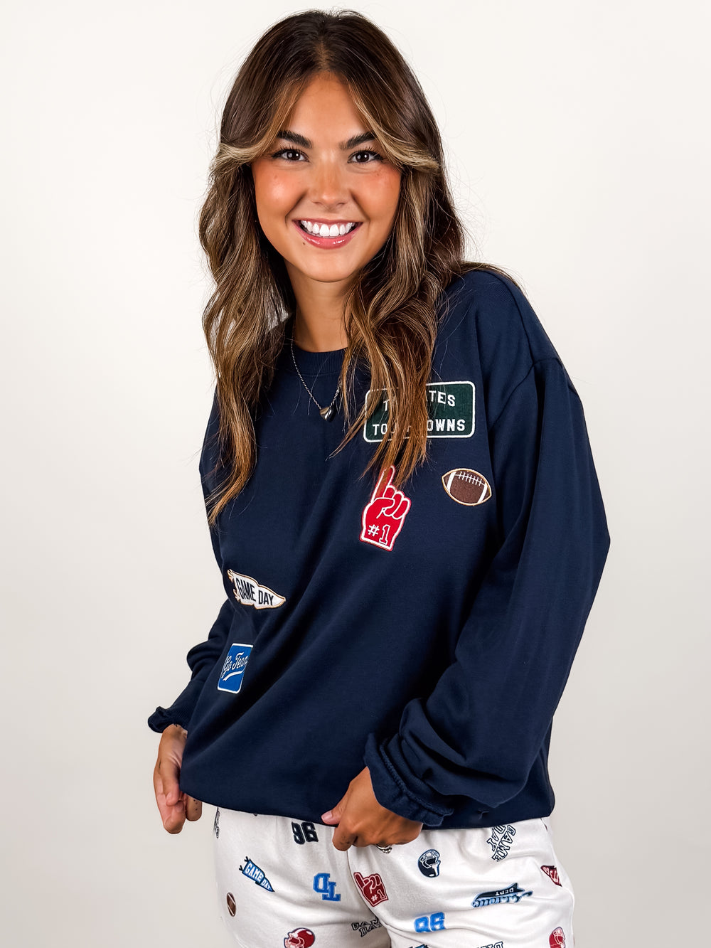 Boyfriend Patch Sweatshirt