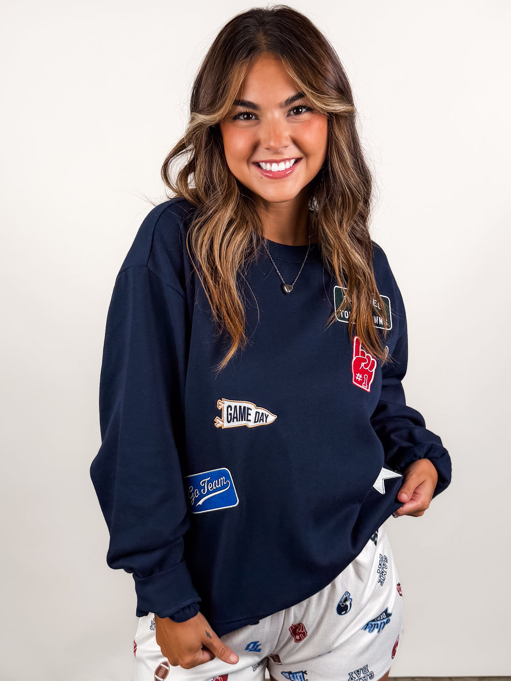 Boyfriend Patch Sweatshirt