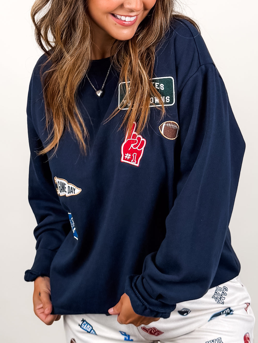 Boyfriend Patch Sweatshirt