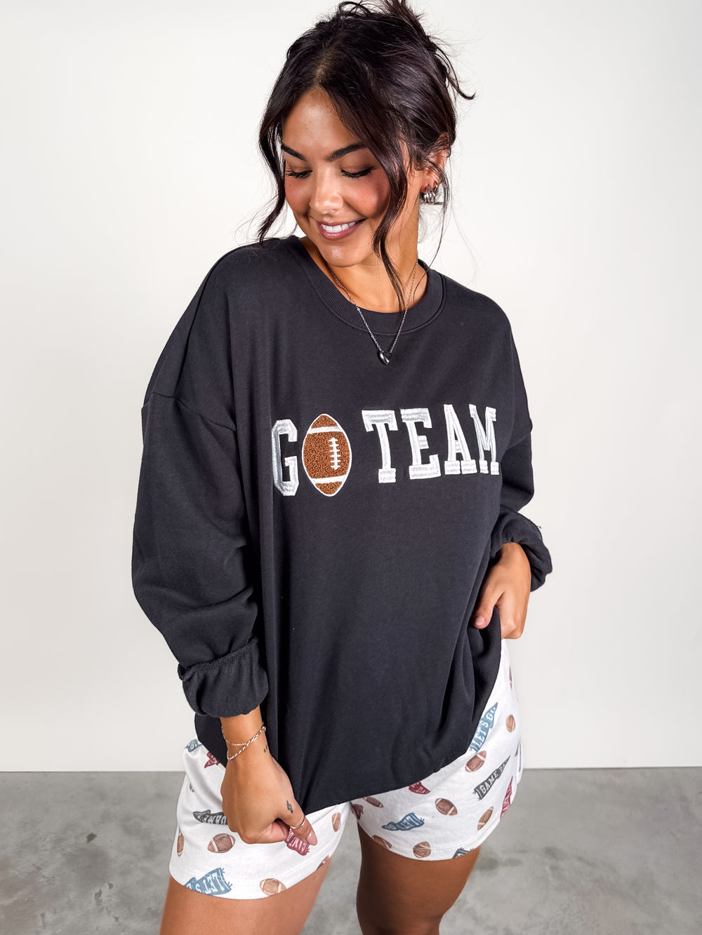 Oversized Go Team Sweatshirt