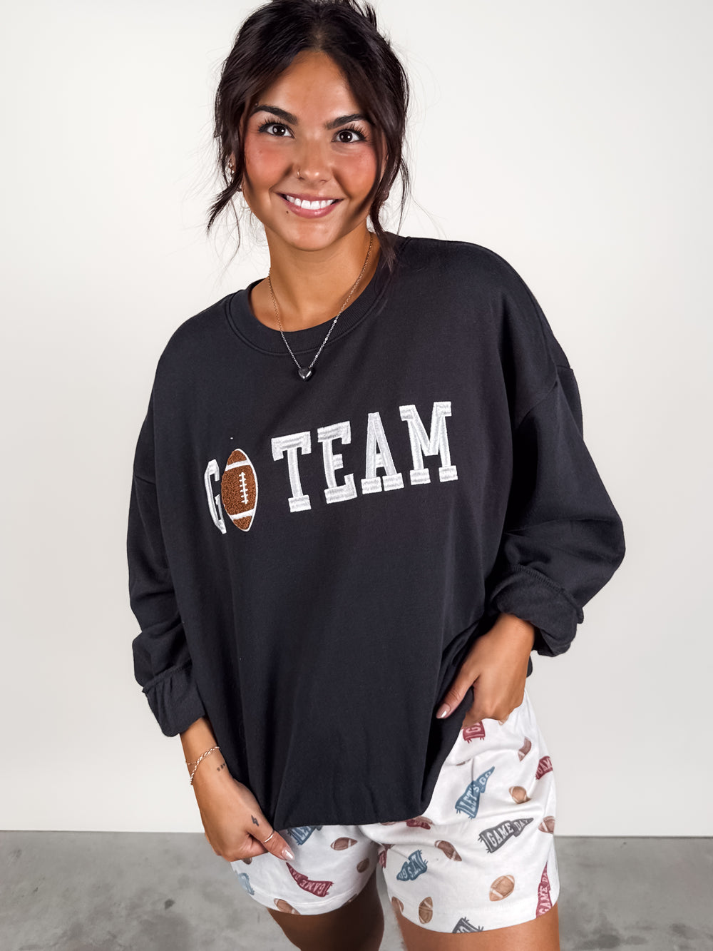 Oversized Go Team Sweatshirt