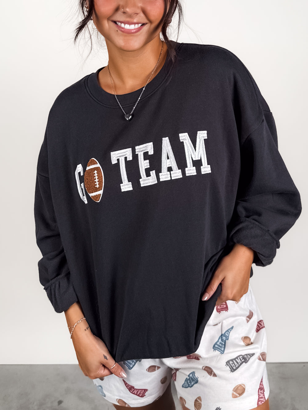 Oversized Go Team Sweatshirt
