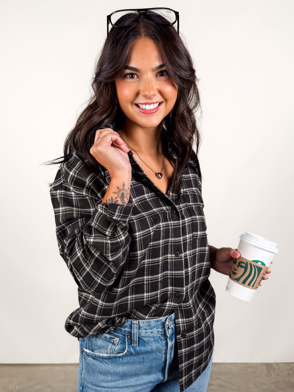 River Plaid Button Up