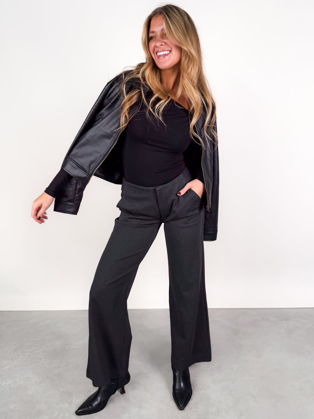 Rosa Twist Front Longsleeve Top