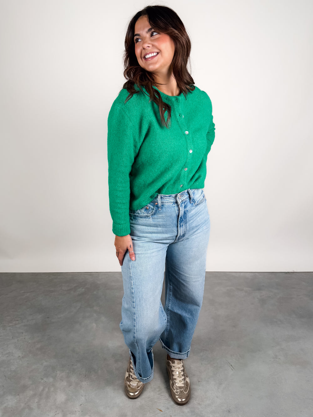 Lucy Button Knit Sweater