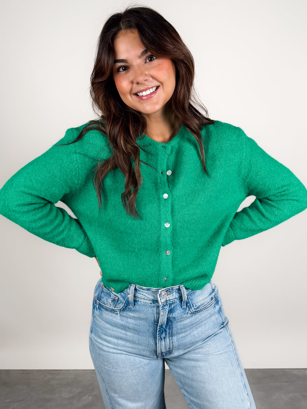 Lucy Button Knit Sweater