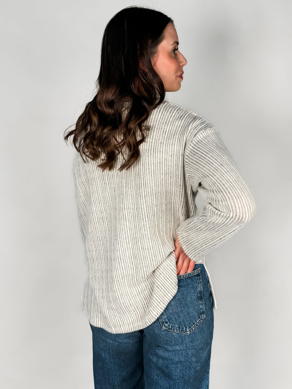 Juniper Brushed Funnel Neck Sweater