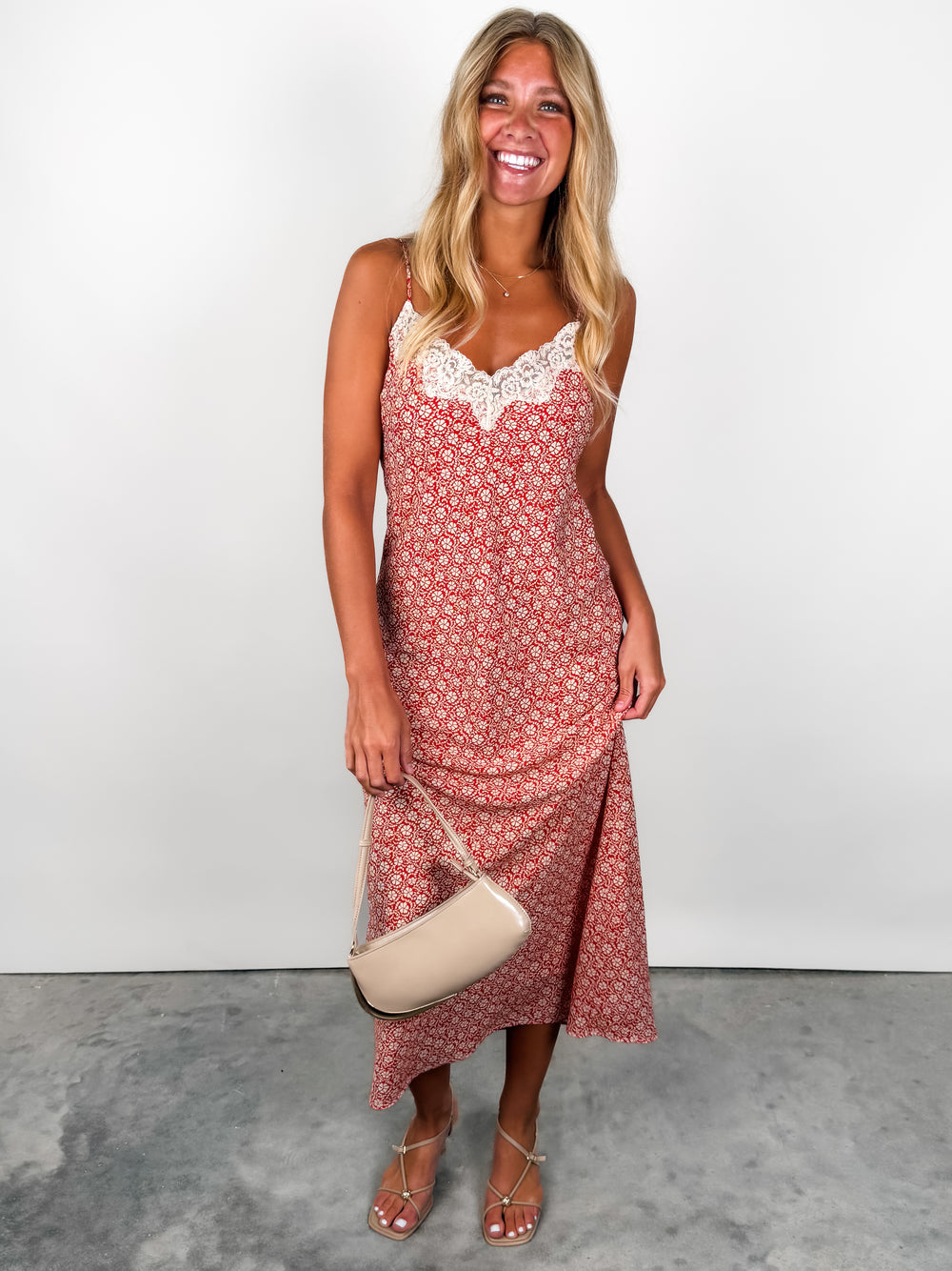 Emela Iris Floral Midi Dress