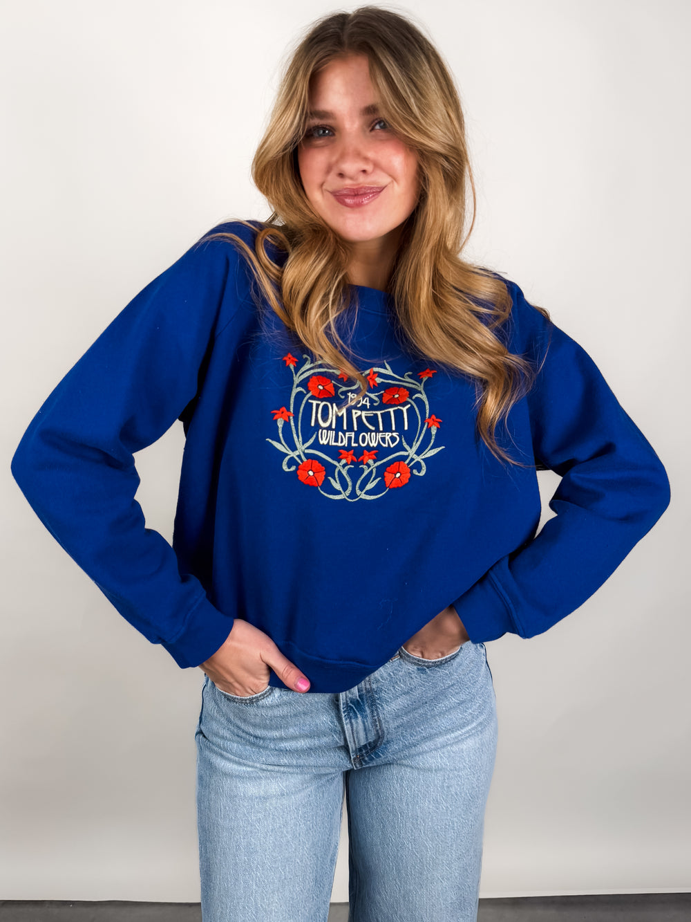 Tom Petty Wildflowers Shrunken Raglan Sweatshirt