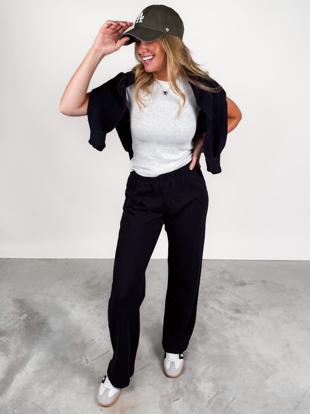 Mindy Waffle Crew Neck Tee