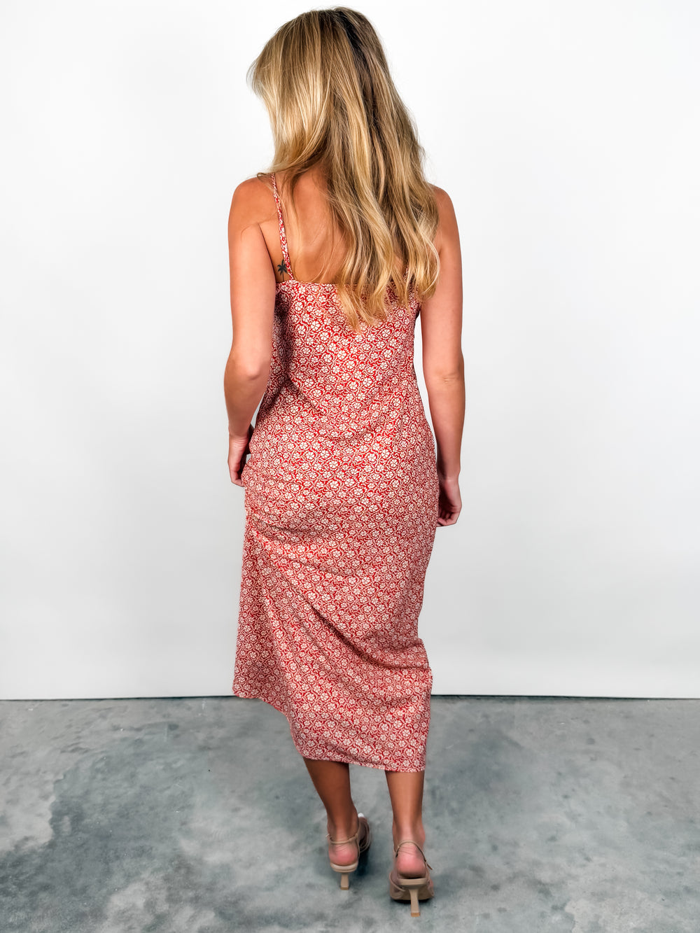 Emela Iris Floral Midi Dress