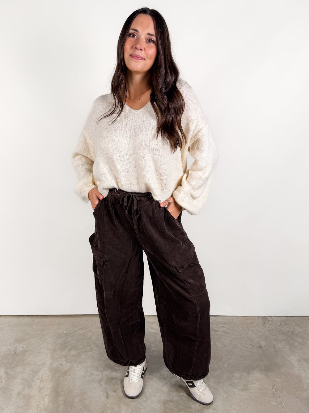 A Simple Place V Neck Sweater