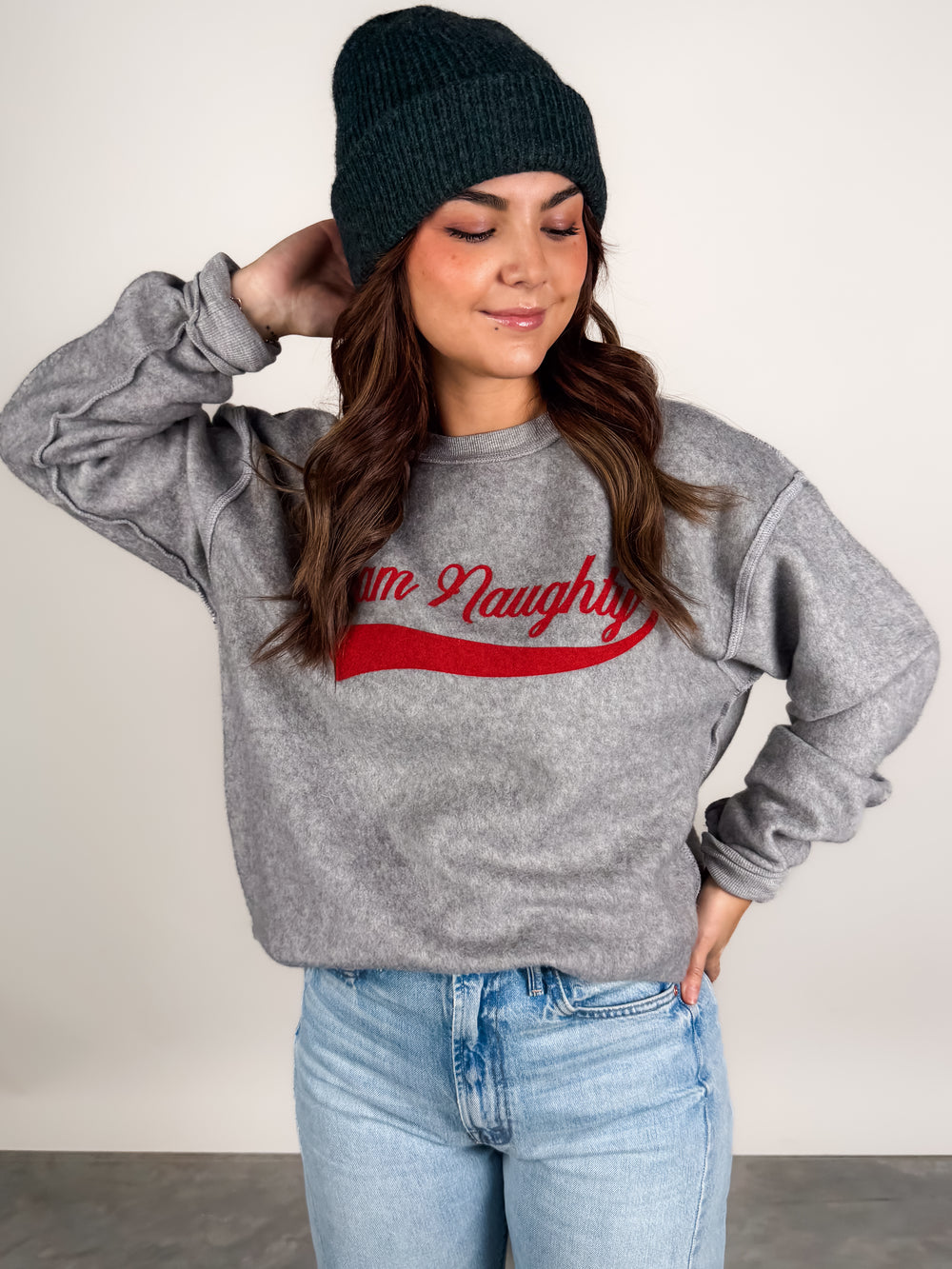 Team Naughty/Team Nice Reversible Sweatshirt