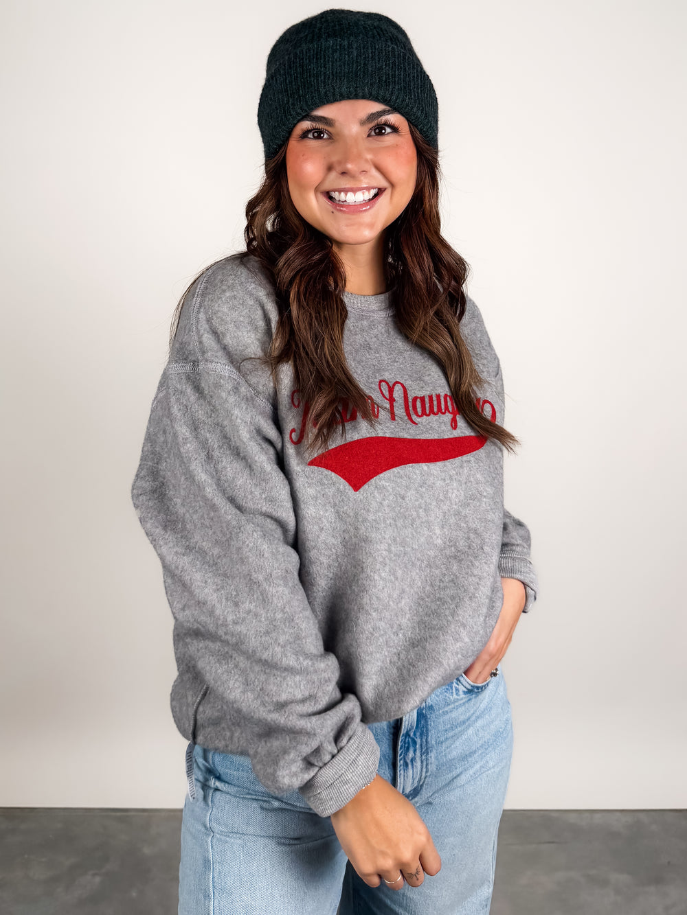 Team Naughty/Team Nice Reversible Sweatshirt