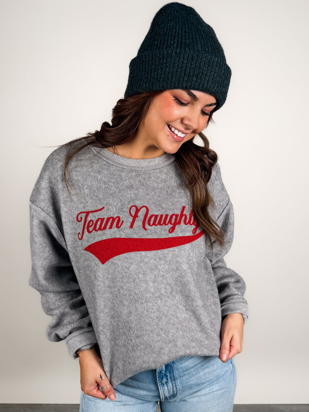 Team Naughty/Team Nice Reversible Sweatshirt