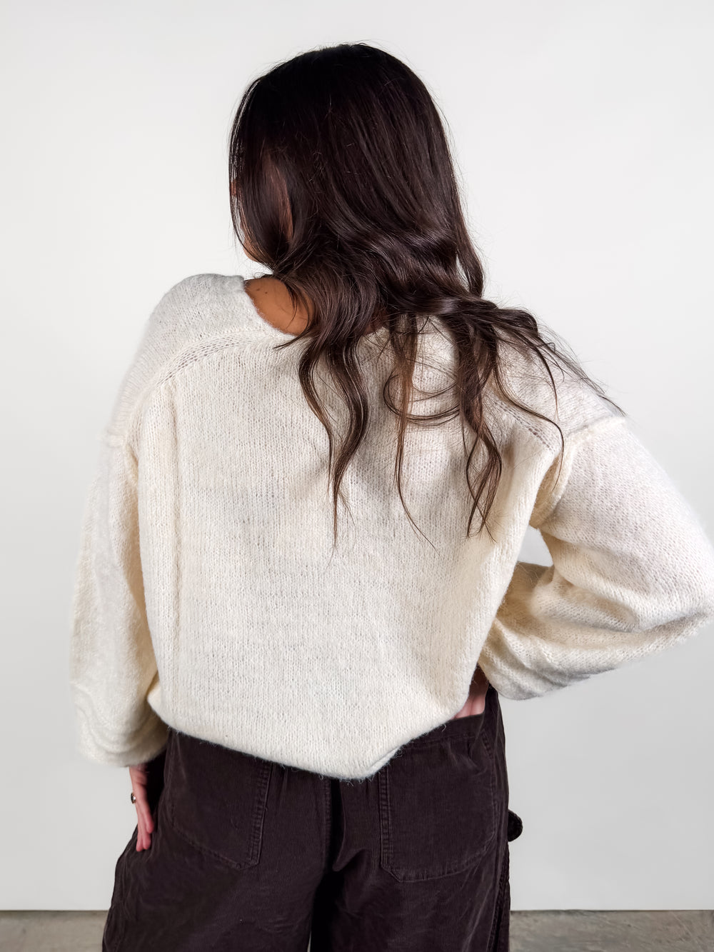 A Simple Place V Neck Sweater