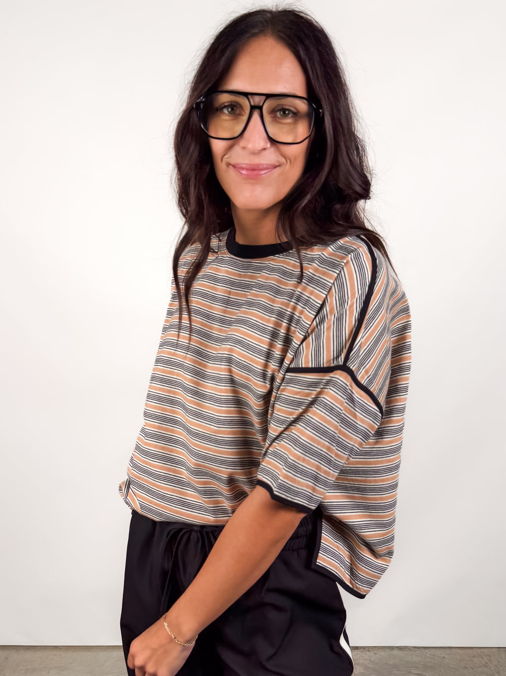 Find A Reason Striped Tee