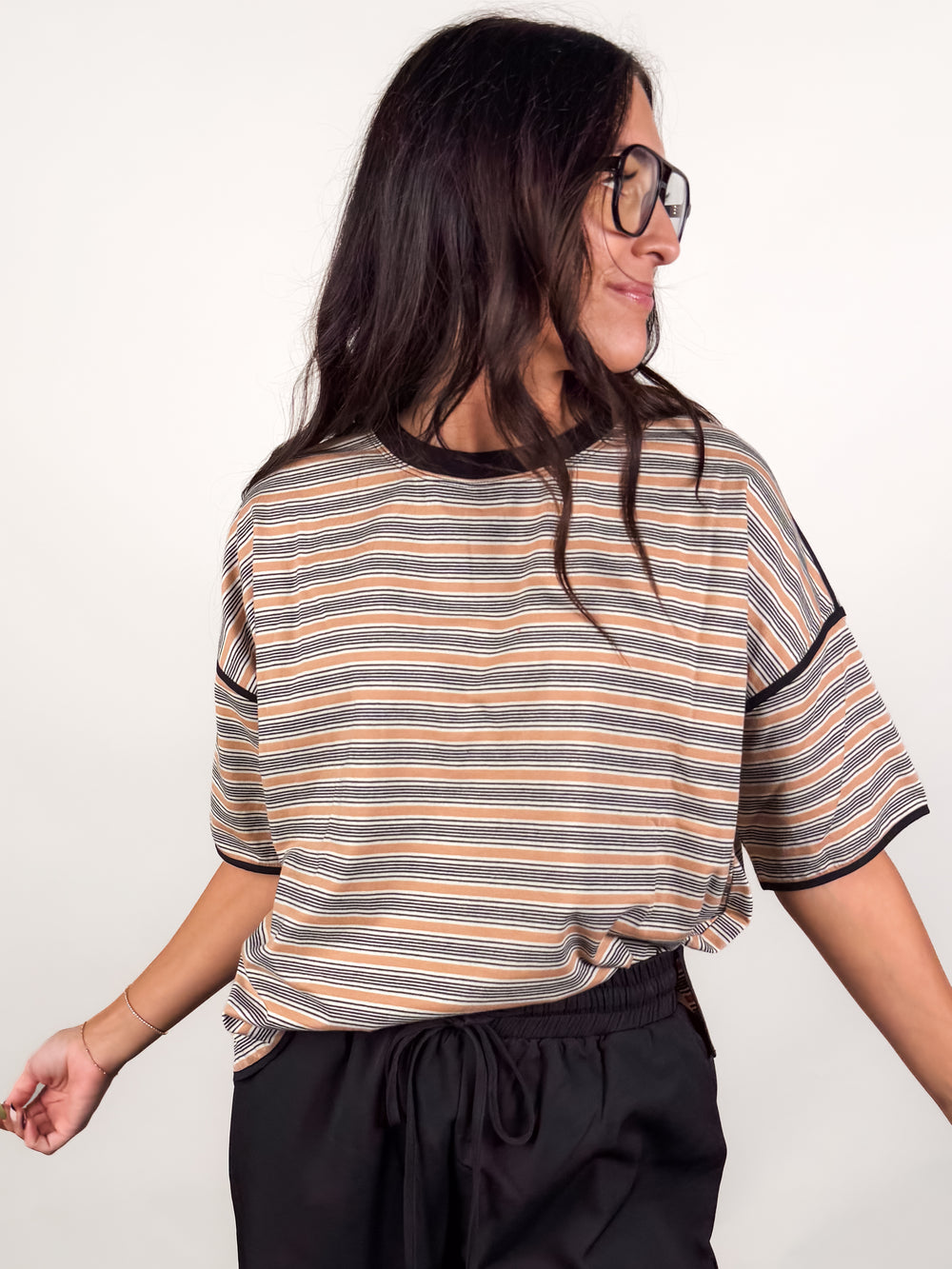 Find A Reason Striped Tee