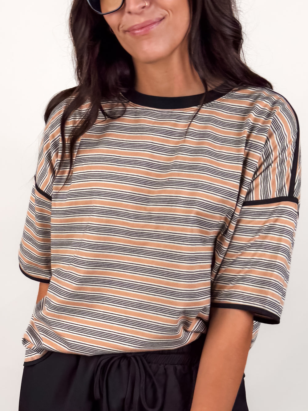 Find A Reason Striped Tee