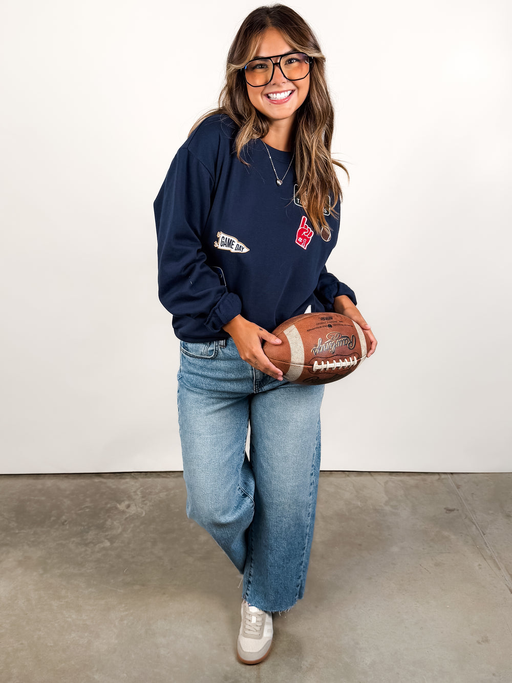 Boyfriend Patch Sweatshirt