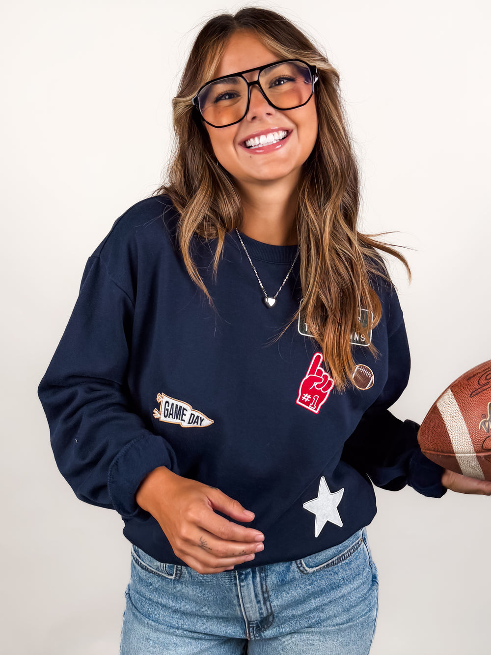 Boyfriend Patch Sweatshirt