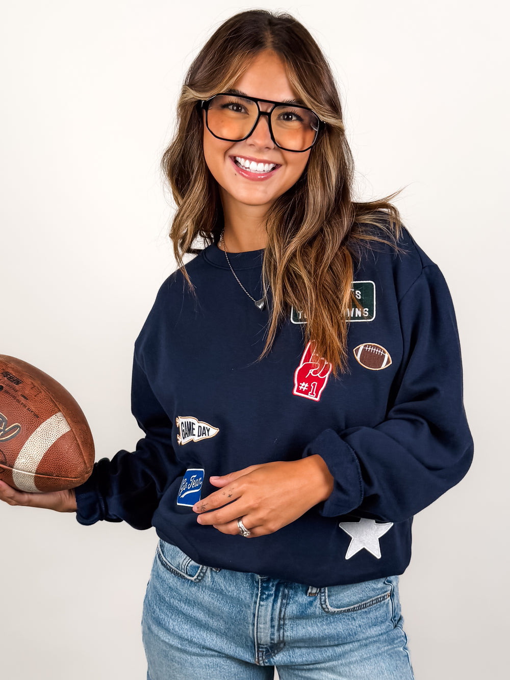 Boyfriend Patch Sweatshirt