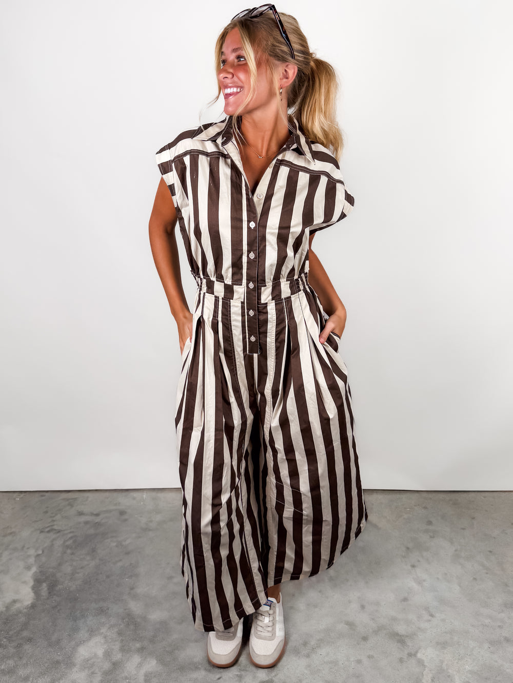 Moonlight Rising Stripe Jumpsuit